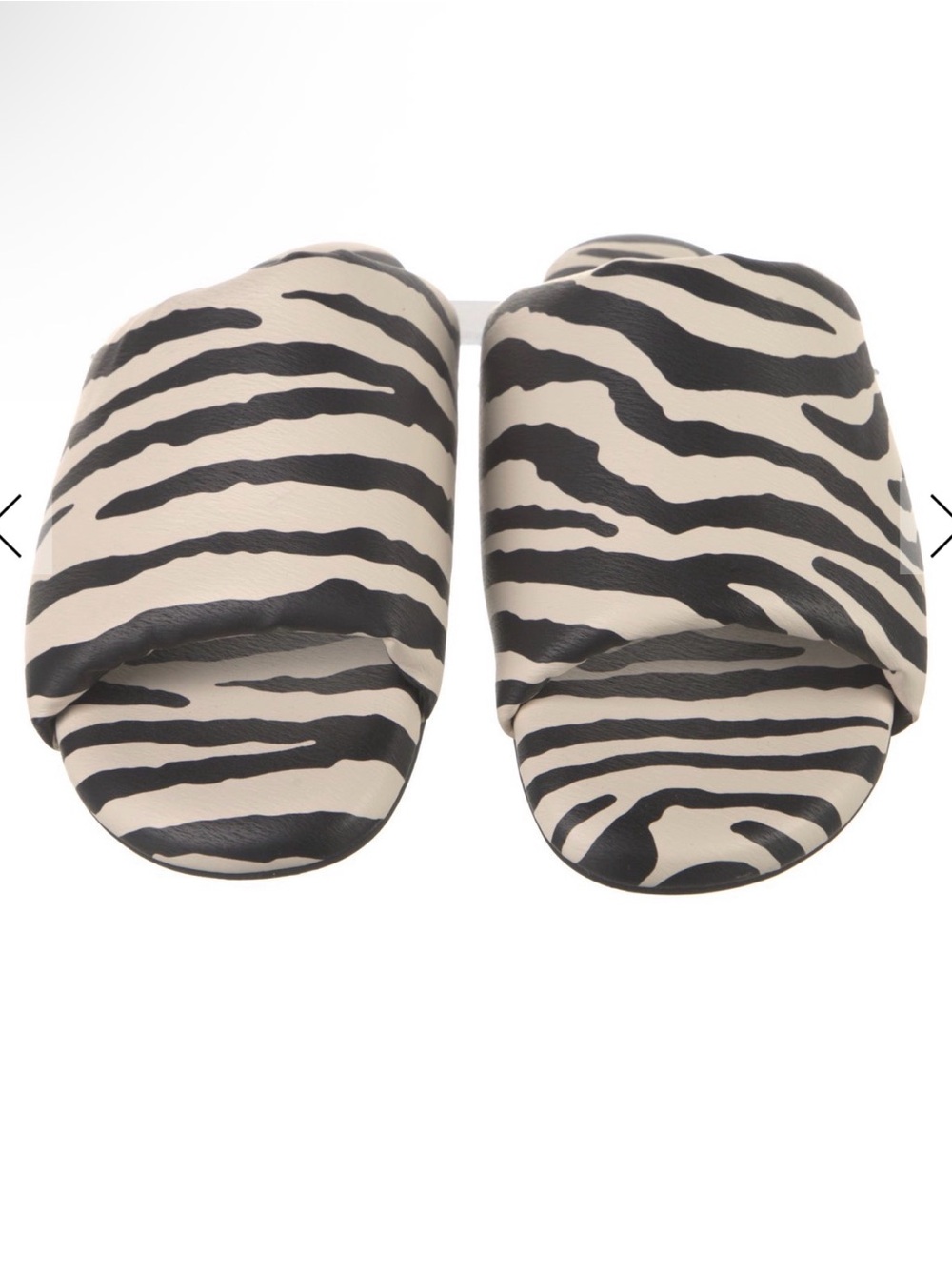 Jil Sander Zebra-Print Slide Sandals - Black & Cream